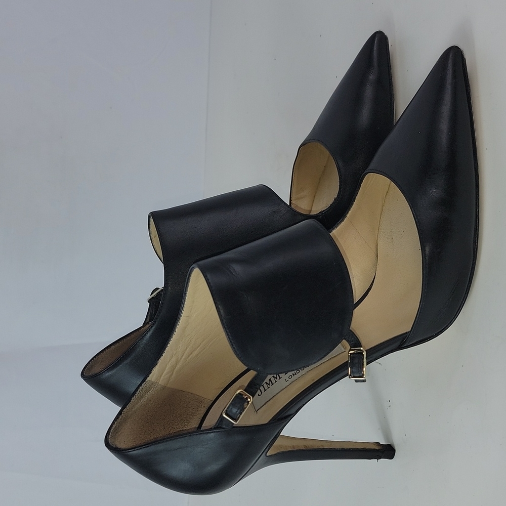 Jimmy Choo Heath Plum Leather Women's Pumps (runs small)